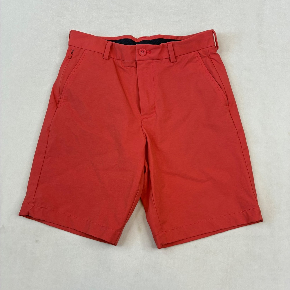 Vineyard Vines On-The-Go Shorts Mens 28 Coral Performance Stretch Golf Casual